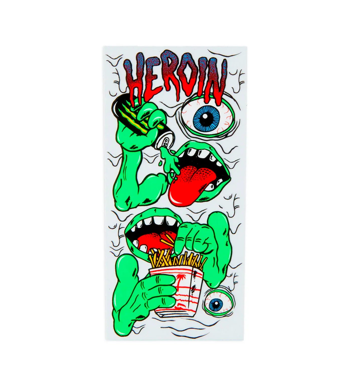 heroin mutate or die swampy sticker