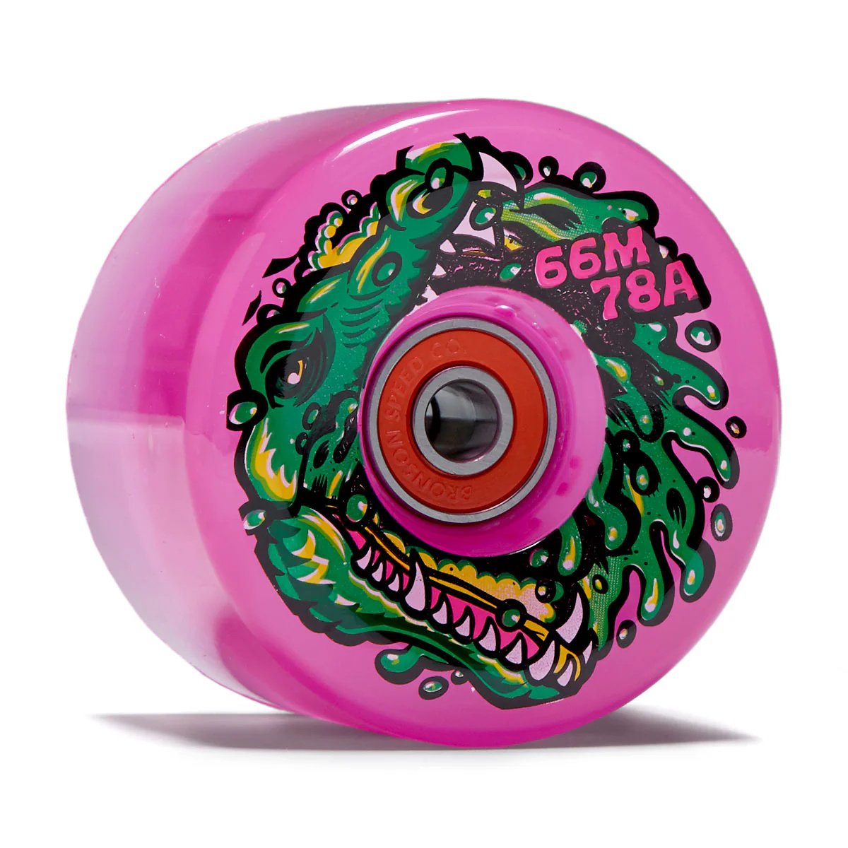 slime balls gator swamp spew light ups with bearings 78a pink wheels 66mm