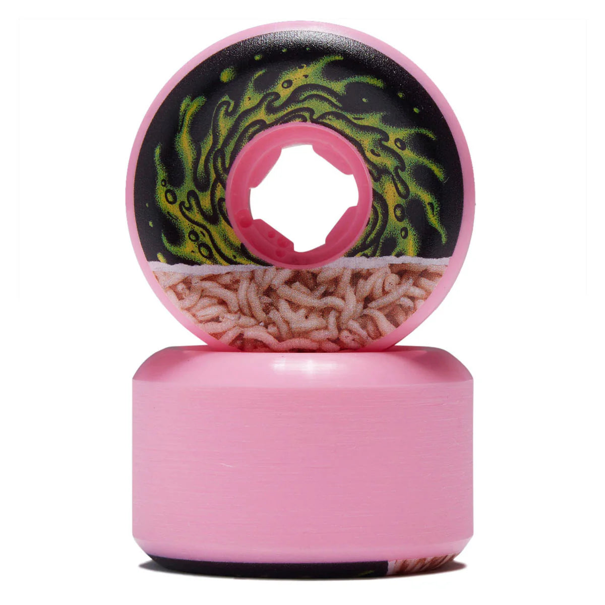 slime balls tear away maggots 97a neon pink wheels 54mm