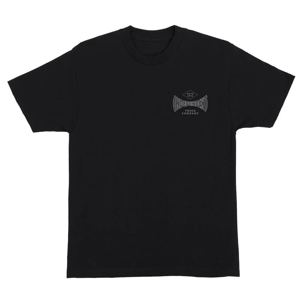 independent established 78 heavyweight tee black