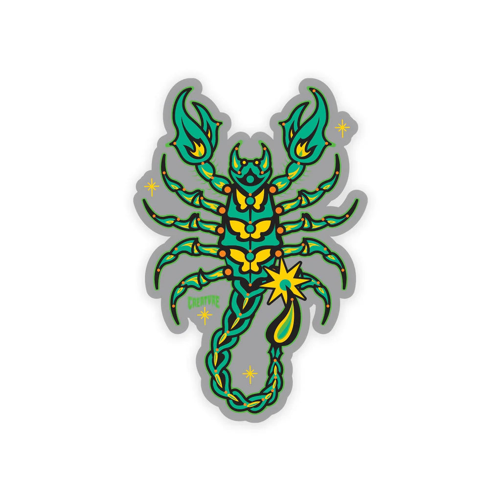 creature deadly sands 3.5in x 5in sticker
