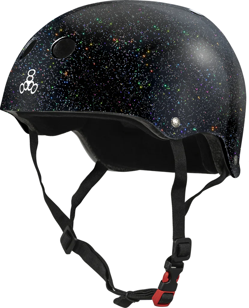Triple 8 Certified Sweatsaver Helmet Black Glitter S/M