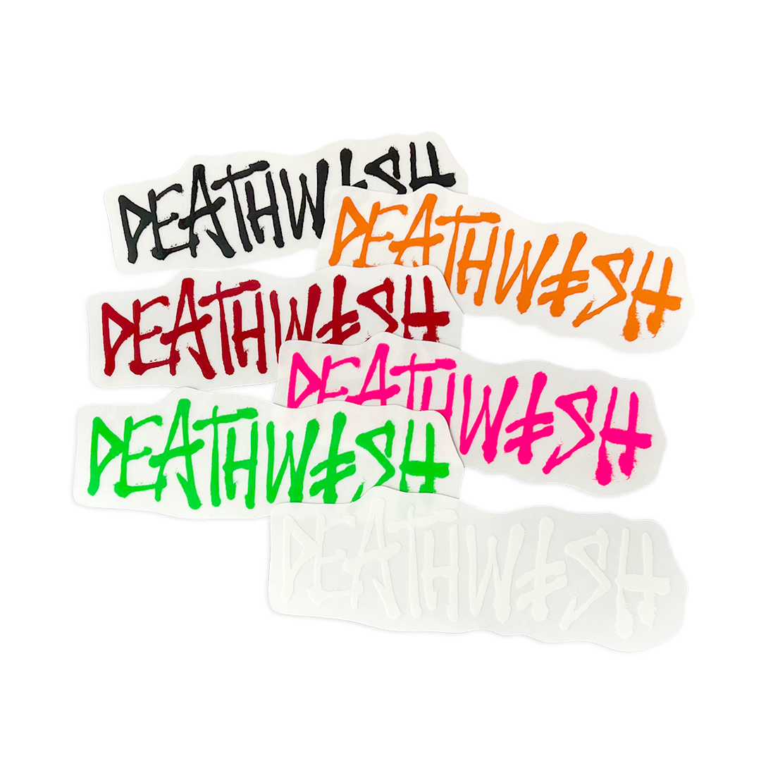 deathwish deathspray 6.5in sticker White