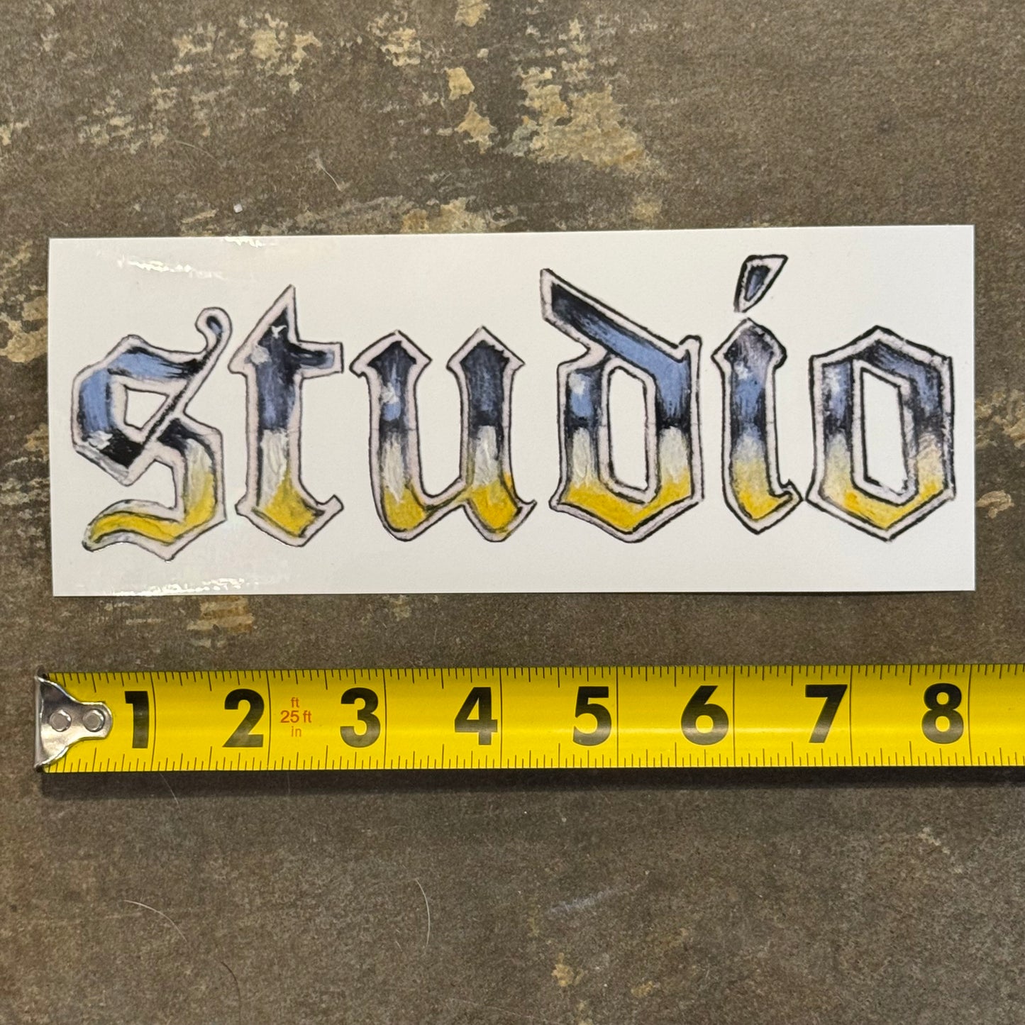 studio howyadoineverybody 8in x 3in sticker
