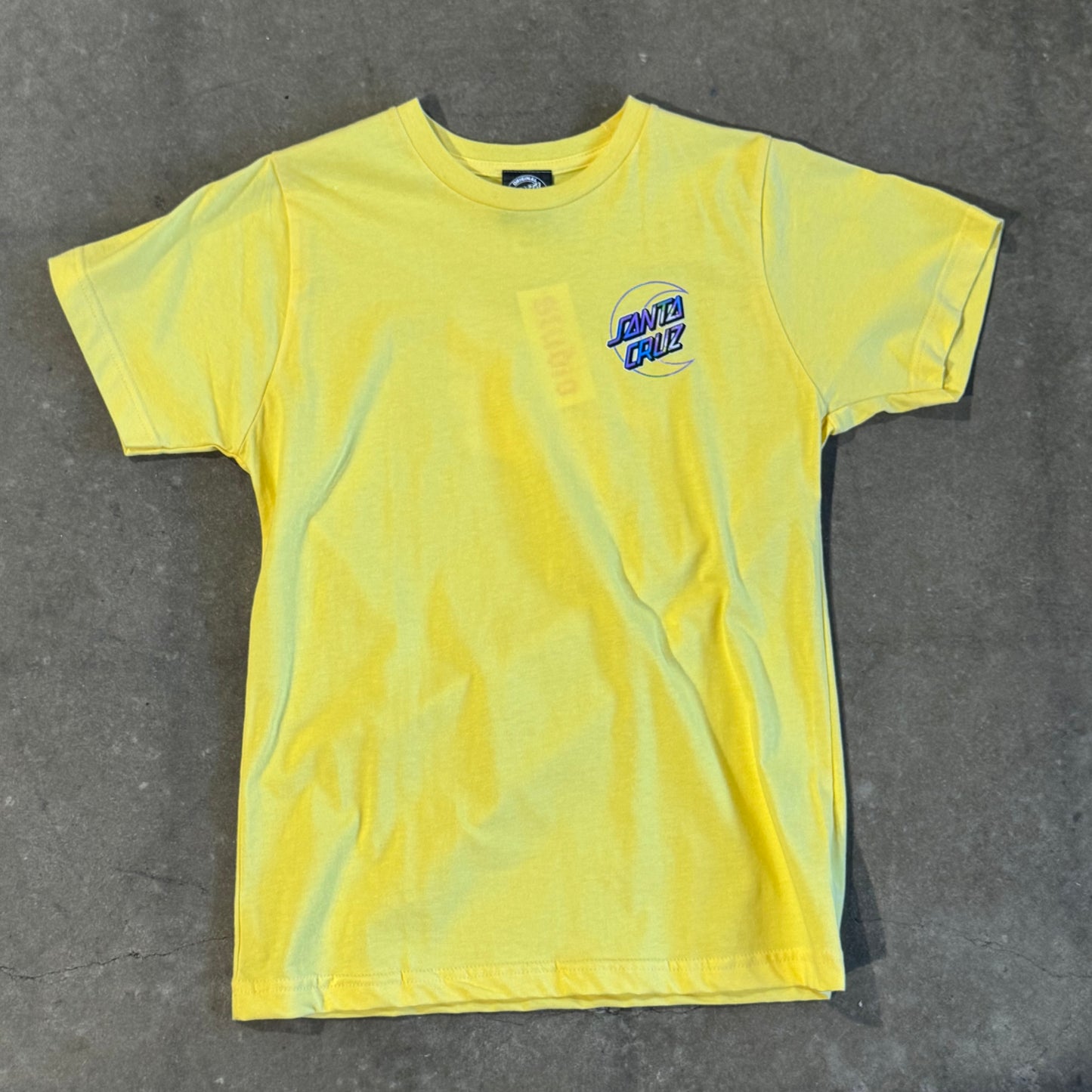 santa cruz holo moon dot girls tee butter