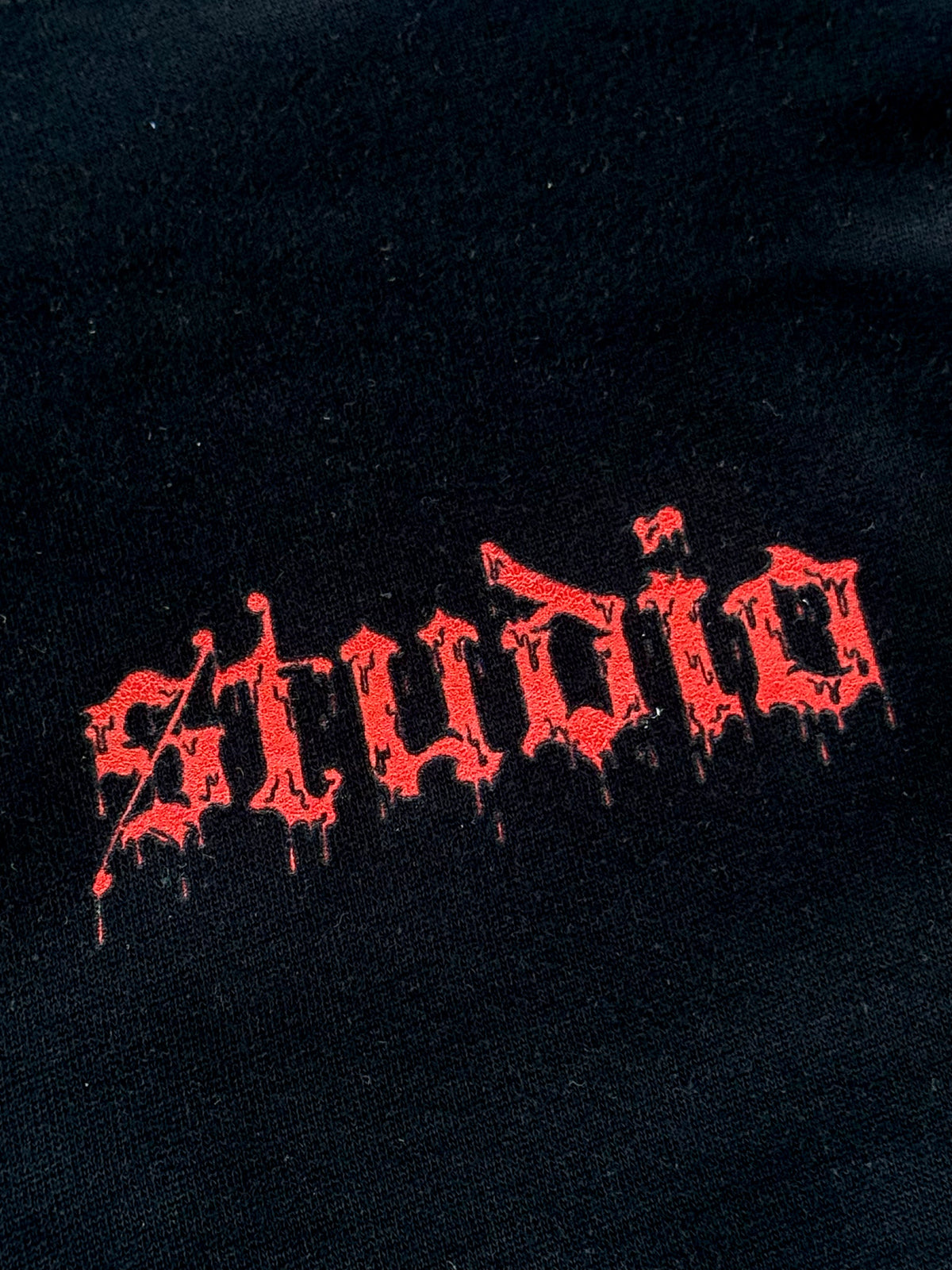 Studio Blood Logo Pull Over Hoodie Black