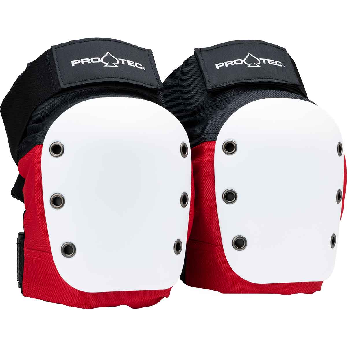 pro tec street knee pads red white black