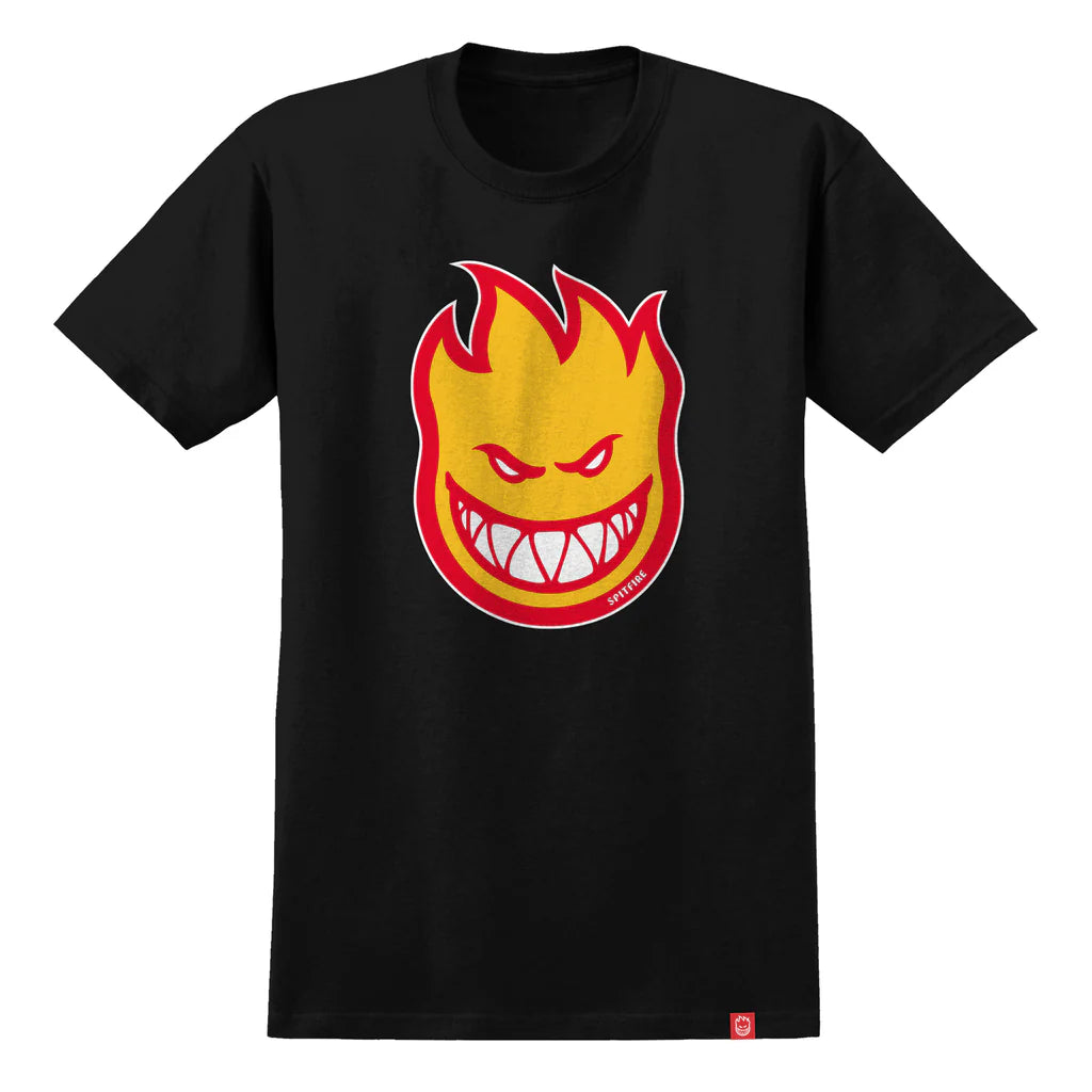 spitfire bighead fill tee black gold red
