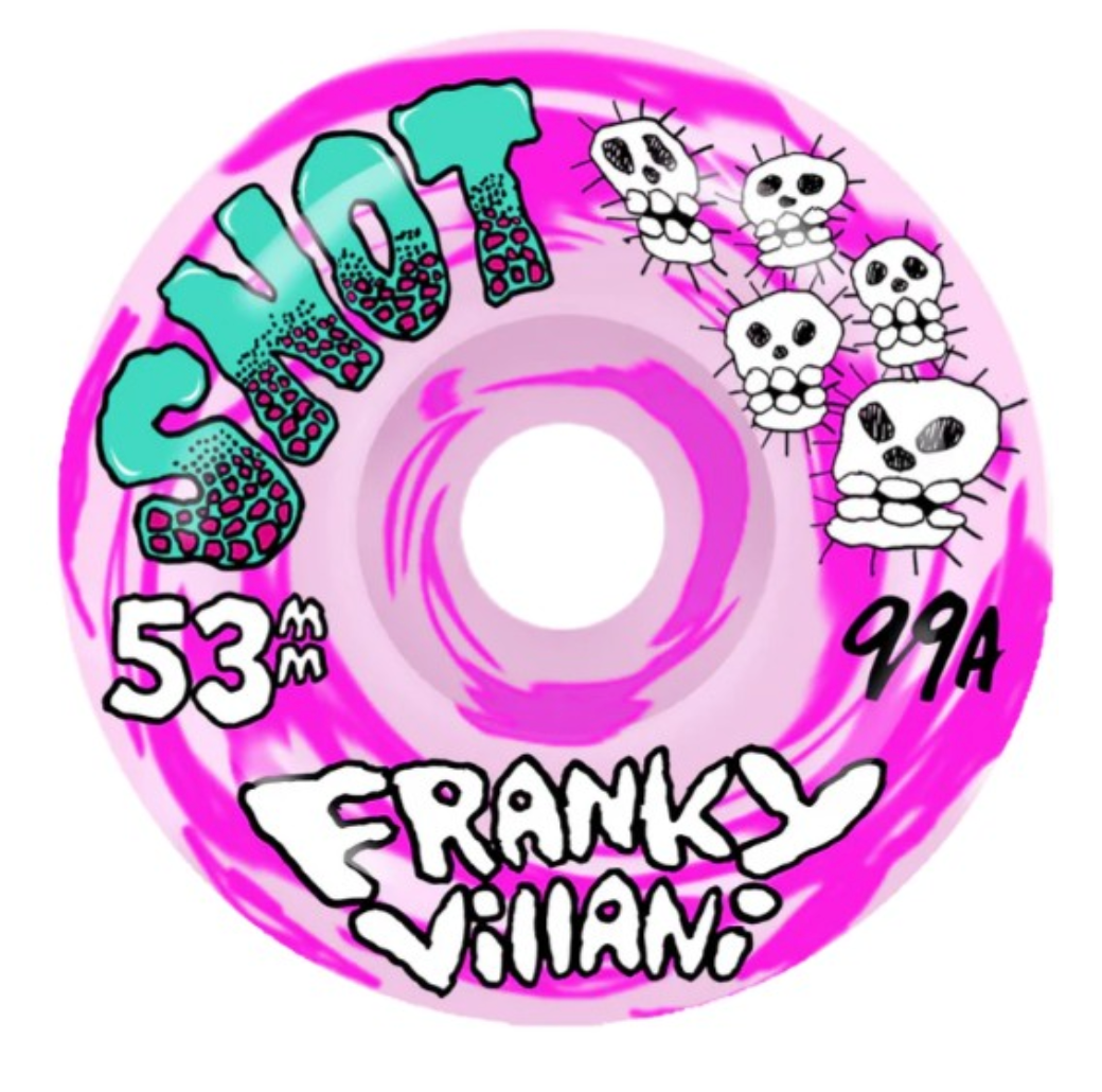 SNOT スノット　ウィール　53mm 99A スケートボード　スケボー Snot 99a Franky Villani Skulls Swirl Wheels 53mm – Studio Skate Supply