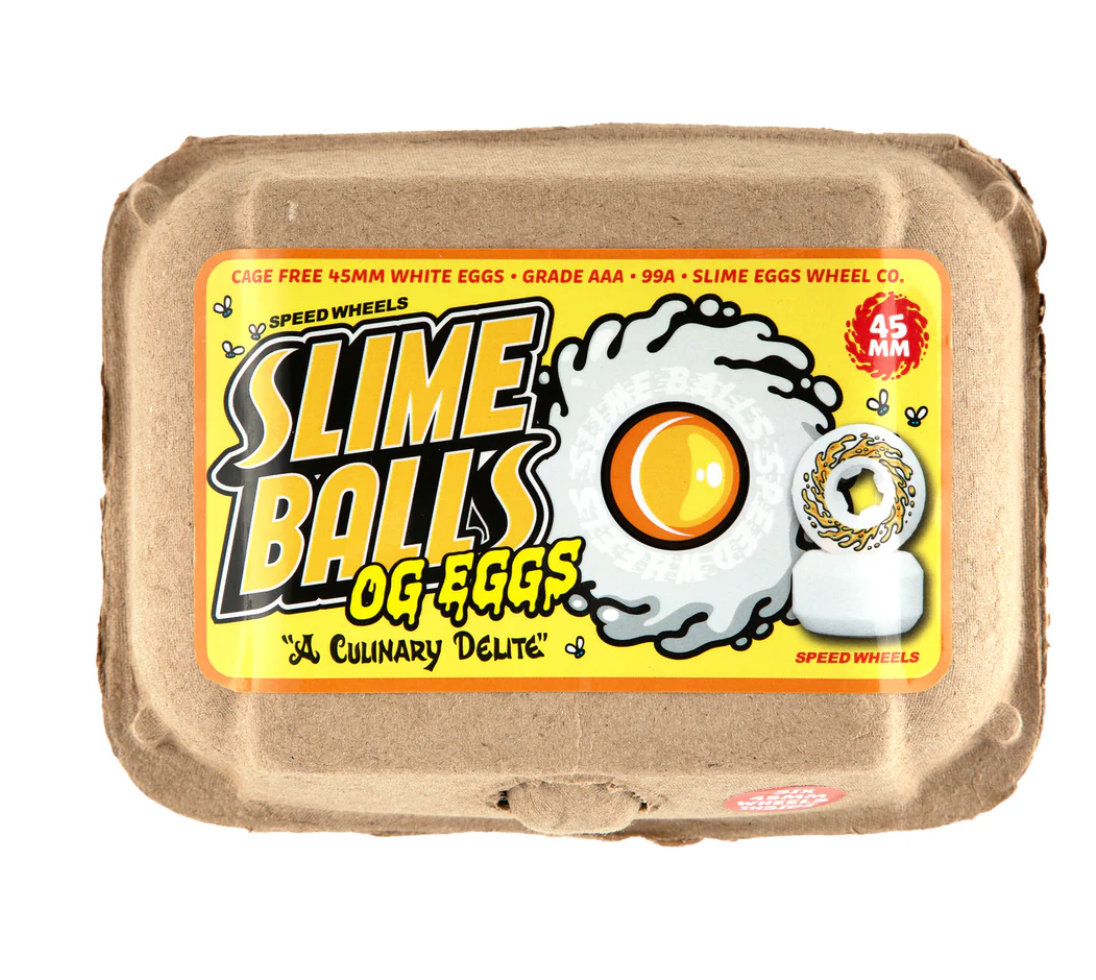 Slime Balls OG Eggs Half Dozen Mini Chubbies White 99a Wheels 45mm