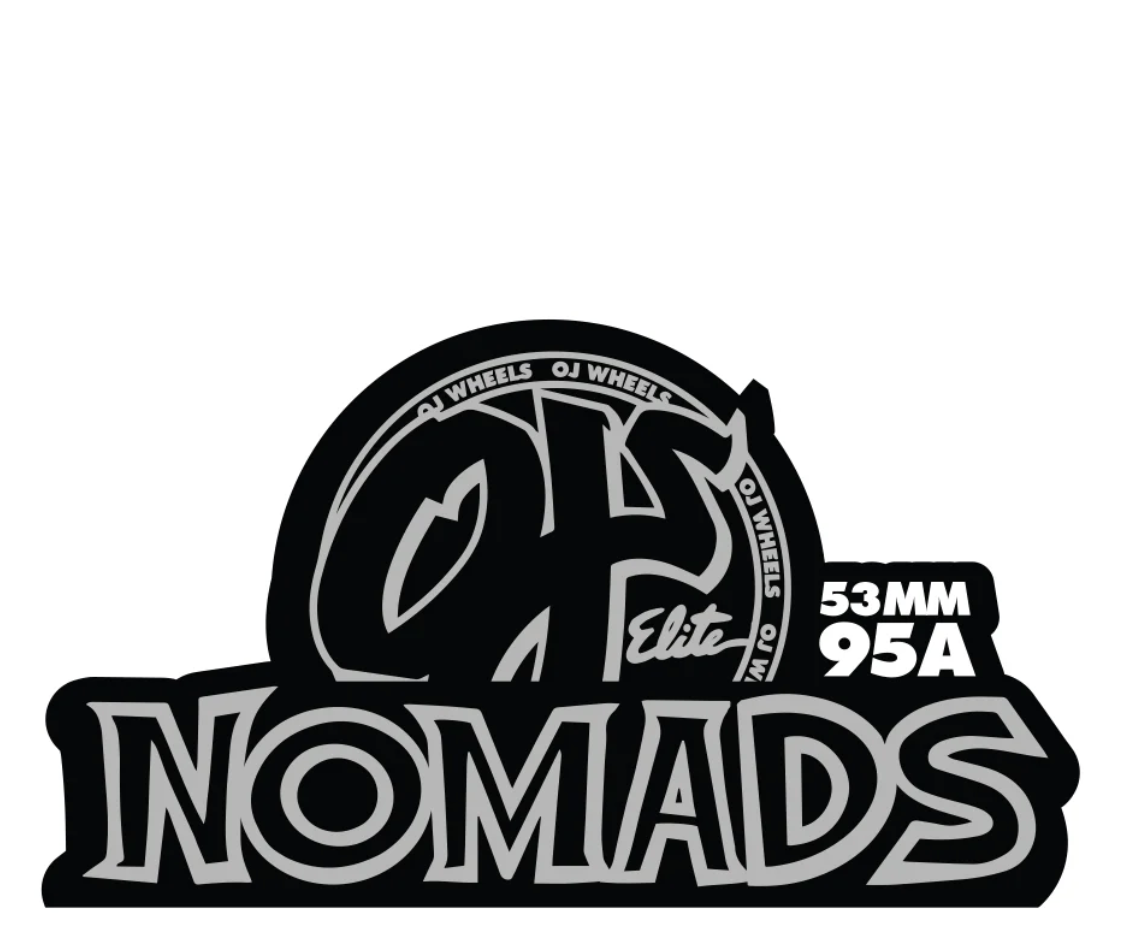 OJ Elite White Nomads 95a Wheels 53mm
