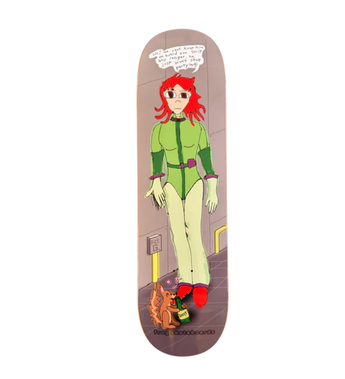 Frog Party Squirrel (Pat G) Deck 8.38