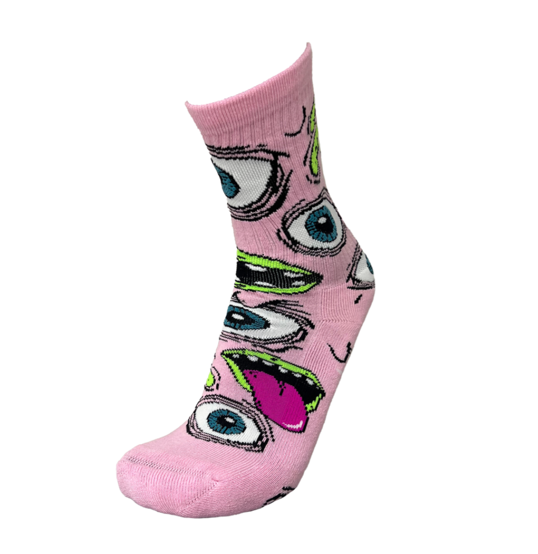 Heroin Mutant Socks Pink