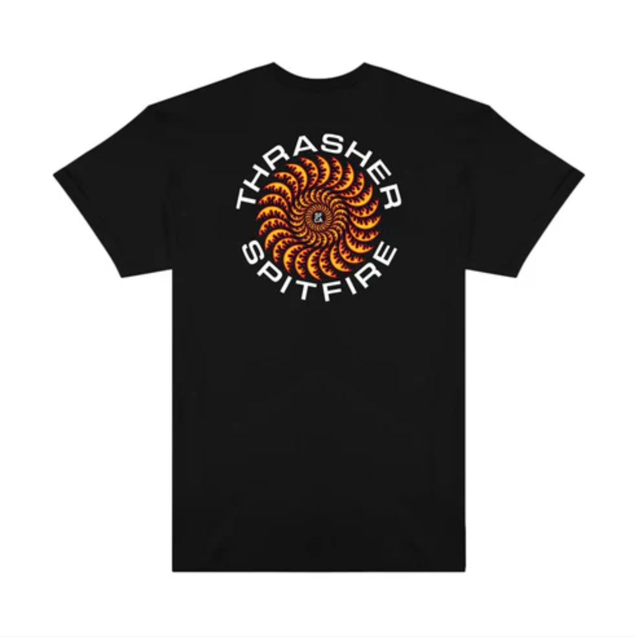 Thrasher x Spitfire Classic Swirl SS Black Shirt