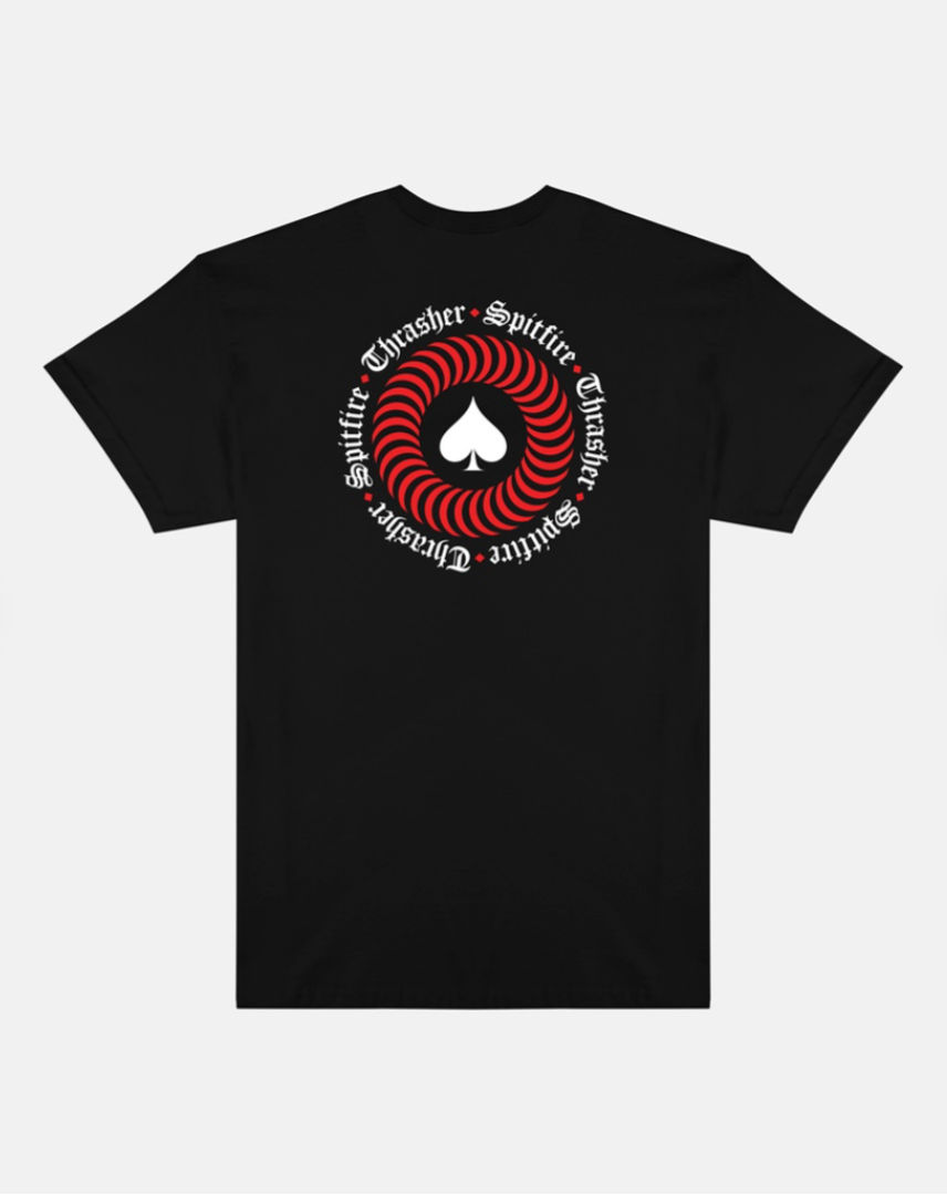 Thrasher x Spitfire The End Oath SS Black Shirt