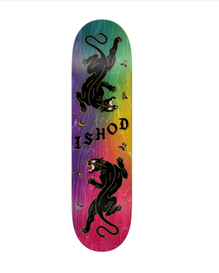 Real Ishod Cat Scratch Tie Dye Twin Tail DBX Slick Deck 8.25