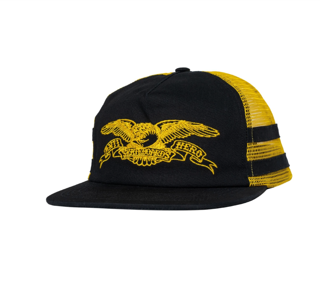 Anti Hero Eagle Snapback Hat Black/Yellow