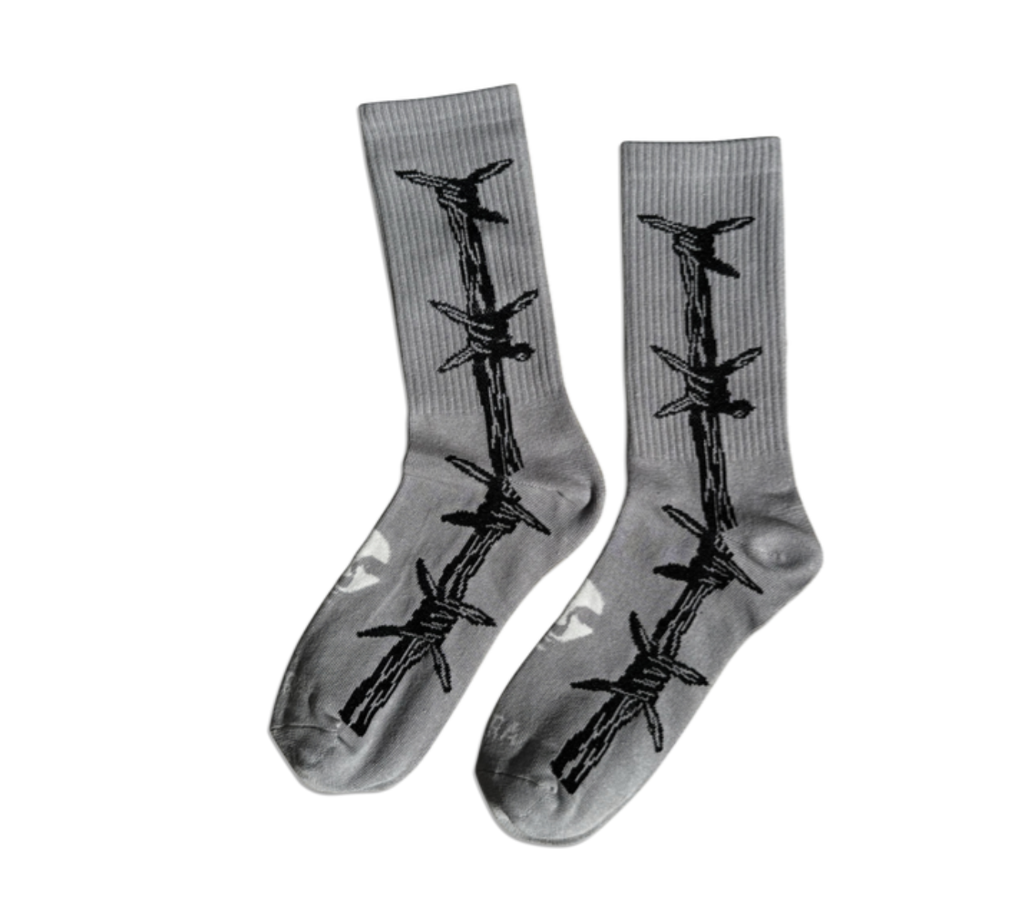 Opera Barbwire Socks - Grey