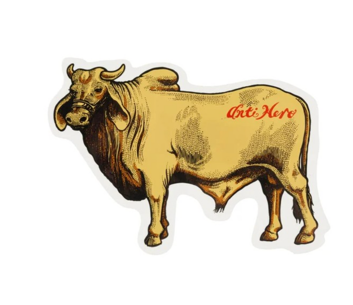 Anti Hero Cow Sticker 7"