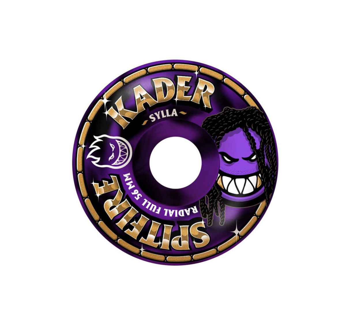 Spitfire F4 99a Kader Rolly Radial Full Black/Purple Swirl Wheels 56mm