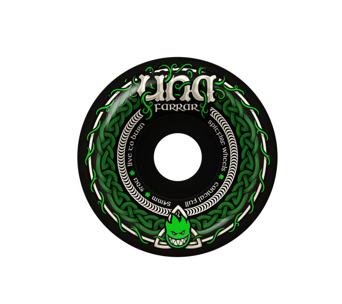 Spitfire F4 97a Una Trinity Conical Full Black Wheels 54mm