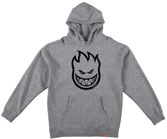 spitfire youth bighead hoodie grey heather black