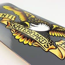 anti hero classic eagle deck grey 8.25