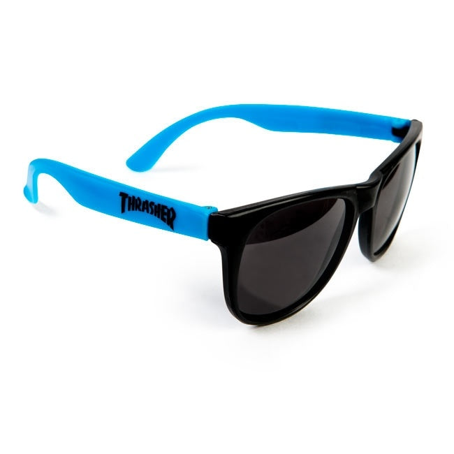 thrasher sunglasses neon blue