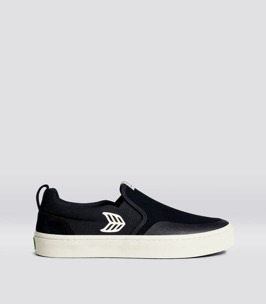 cariuma slip on pro shoe black ivory