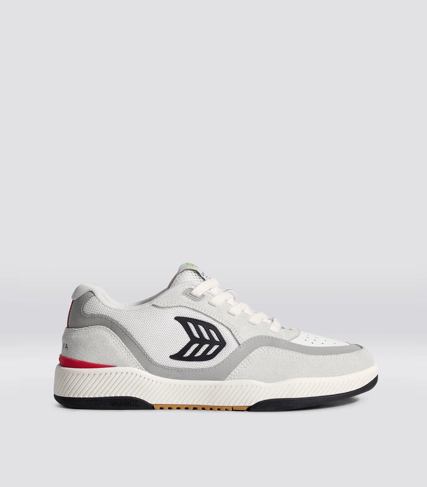 cariuma uba pro shoe smoke white black