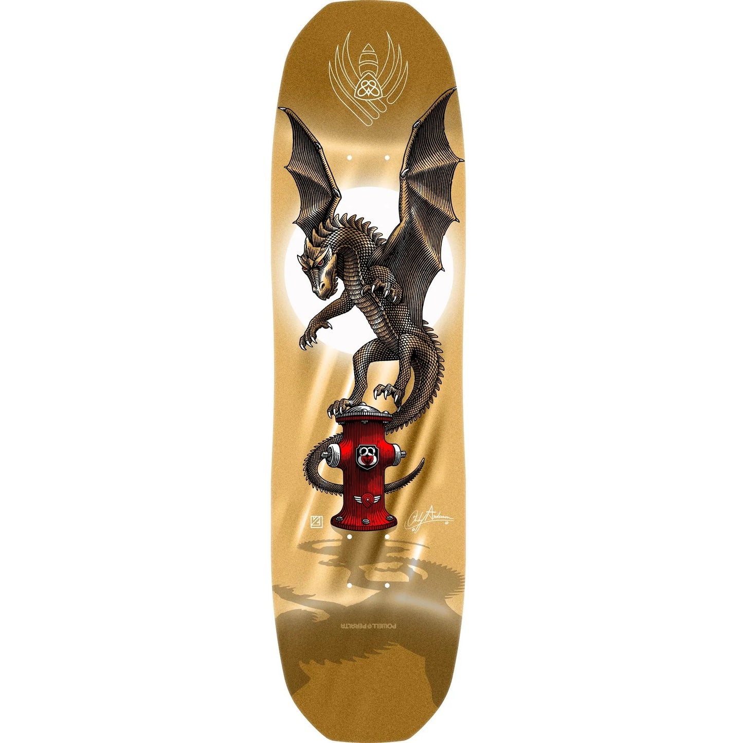 powell andy anderson hydrant gold foil flight deck 8.4