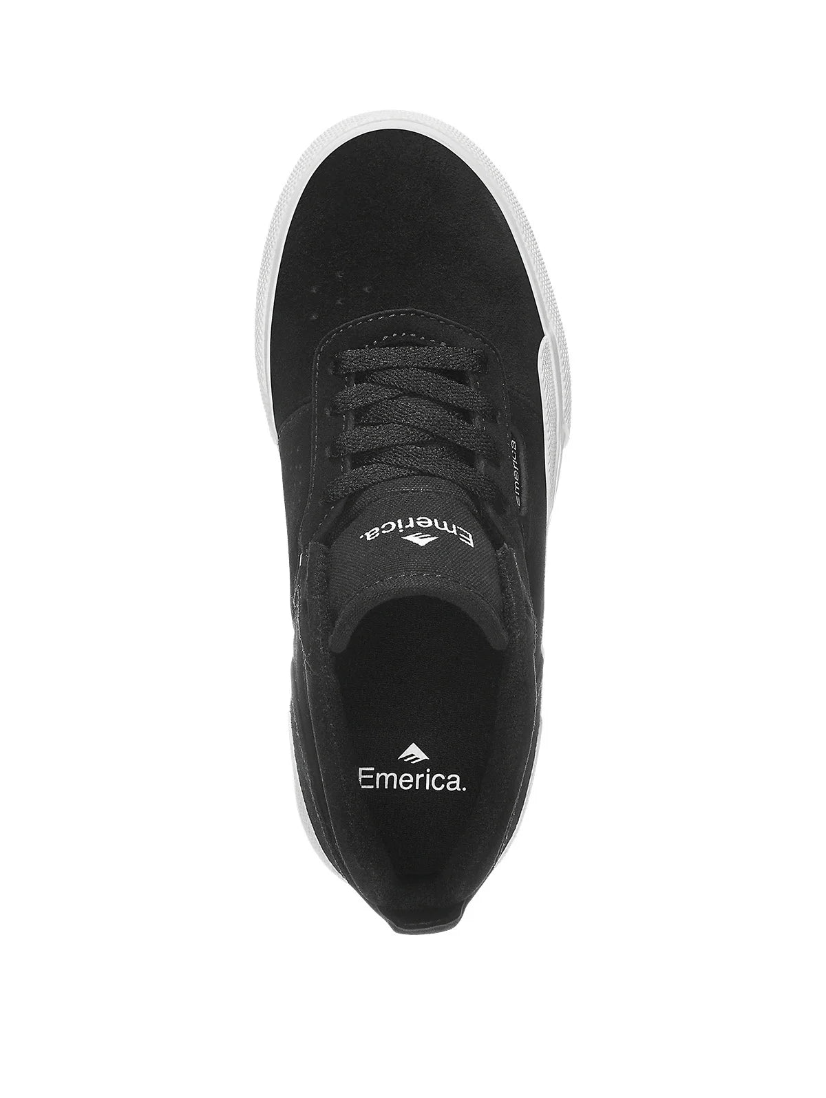 emerica pillar youth shoe black white gold 5.5c