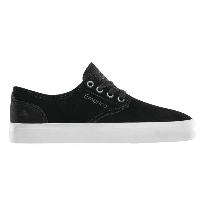 emerica youth romero laced shoe black white gum