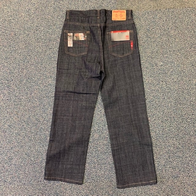 es youth arrival jean indigo raw