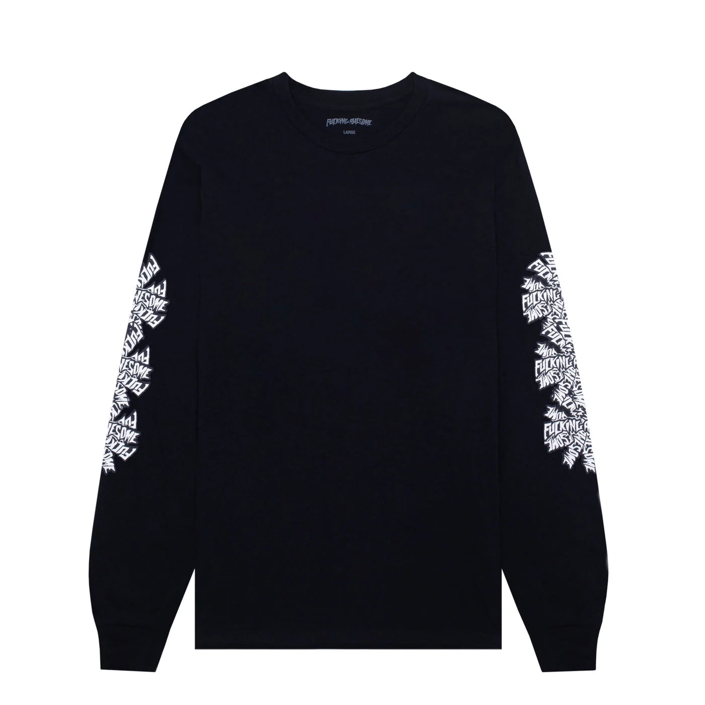 fucking awesome three spiral longsleeve tee black