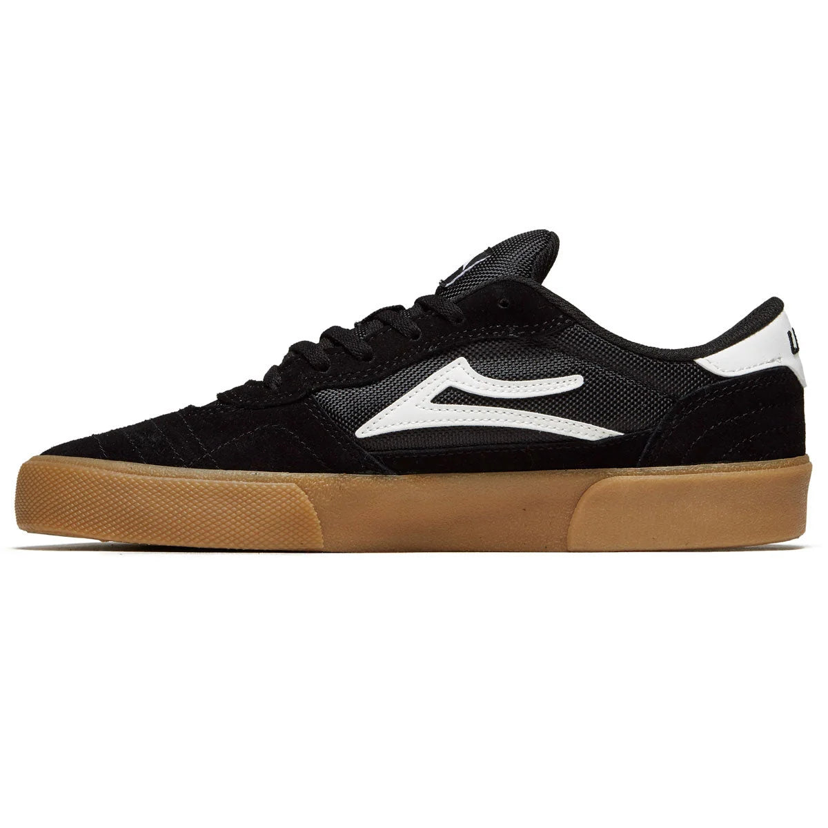 lakai cambridge shoe black gum suede