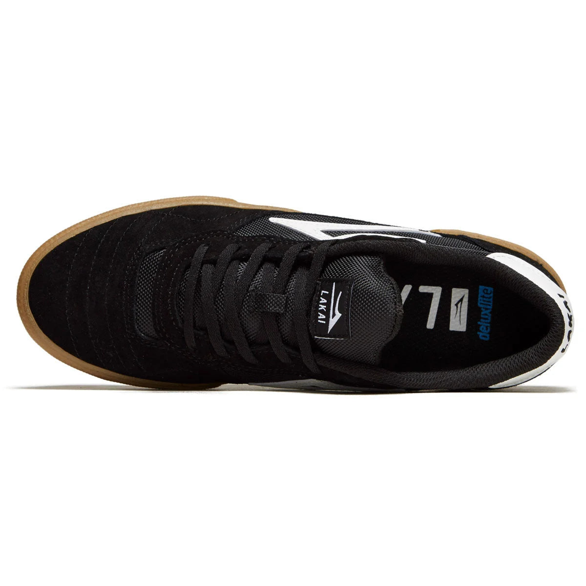 lakai cambridge shoe black gum suede