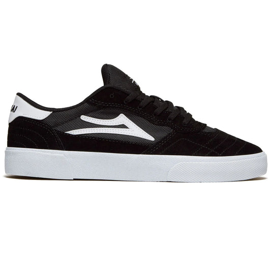 lakai cambridge shoe black white suede