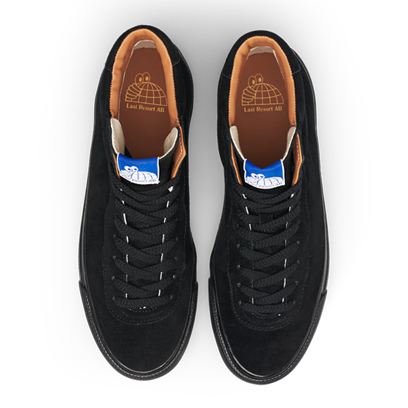 last resort ab vm001-hi shoe suede black black