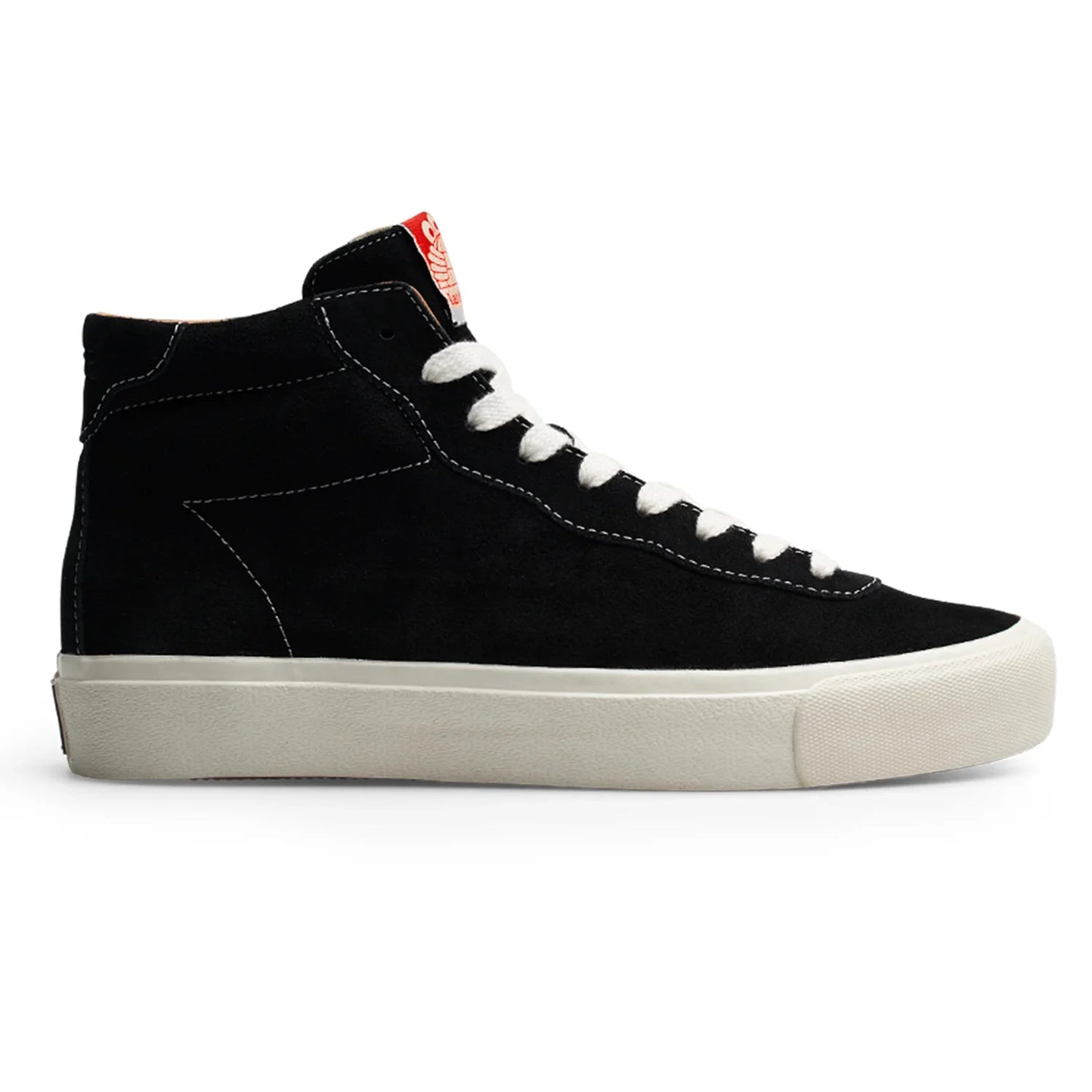 last resort ab vm001-hi shoe suede black white