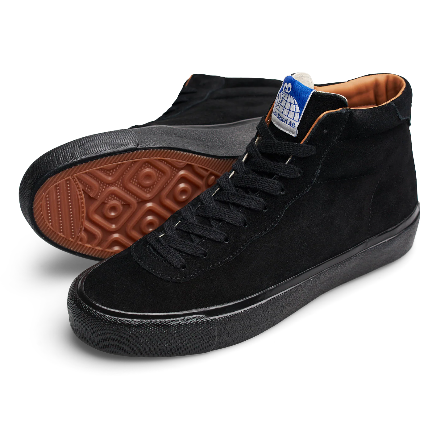 last resort ab vm001-hi shoe suede black black