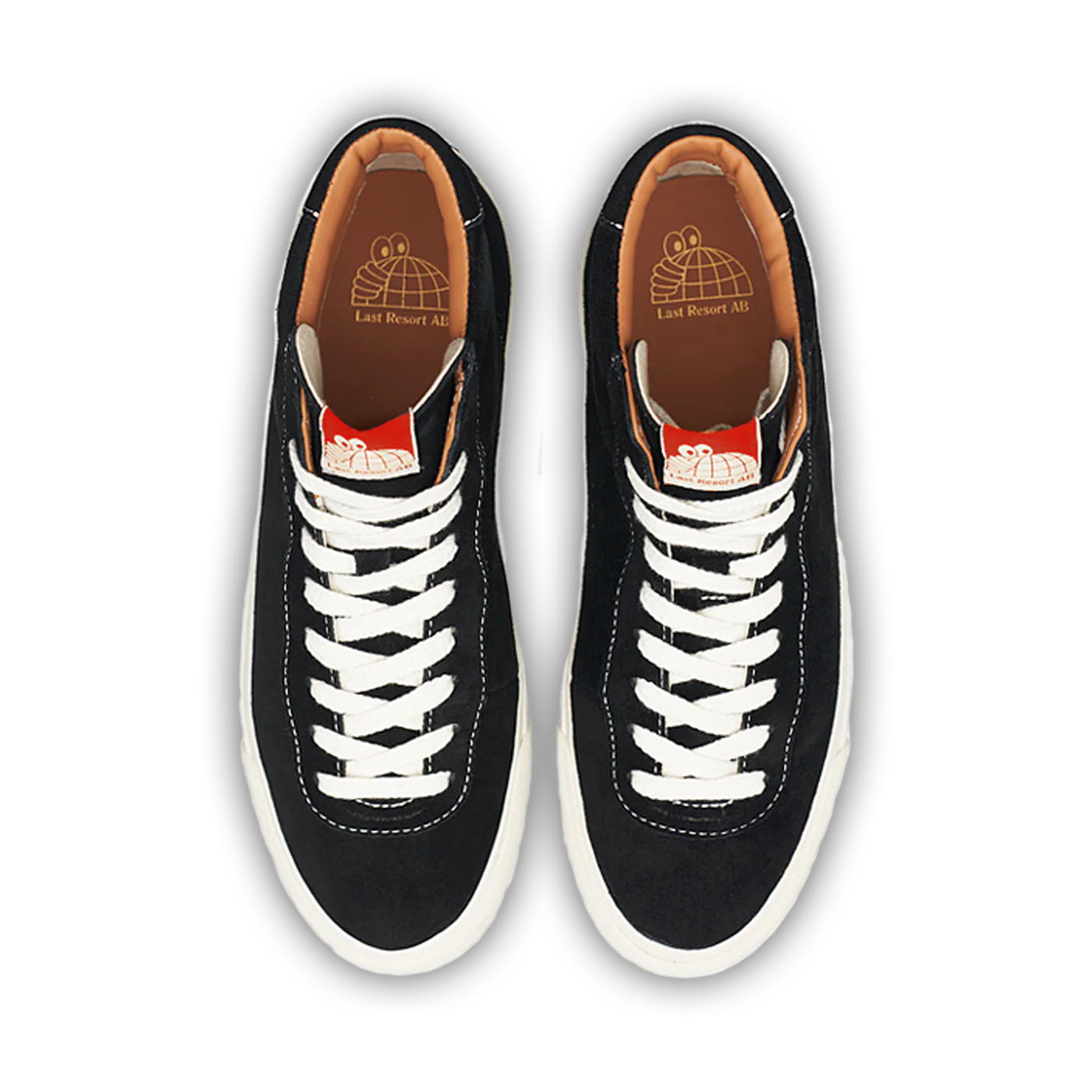 last resort ab vm001-hi shoe suede black white