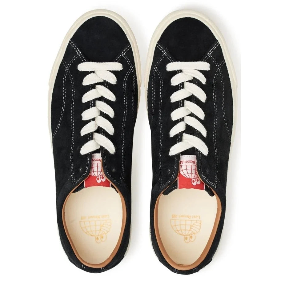 last resort ab vm003-lo shoe suede black white 10.5