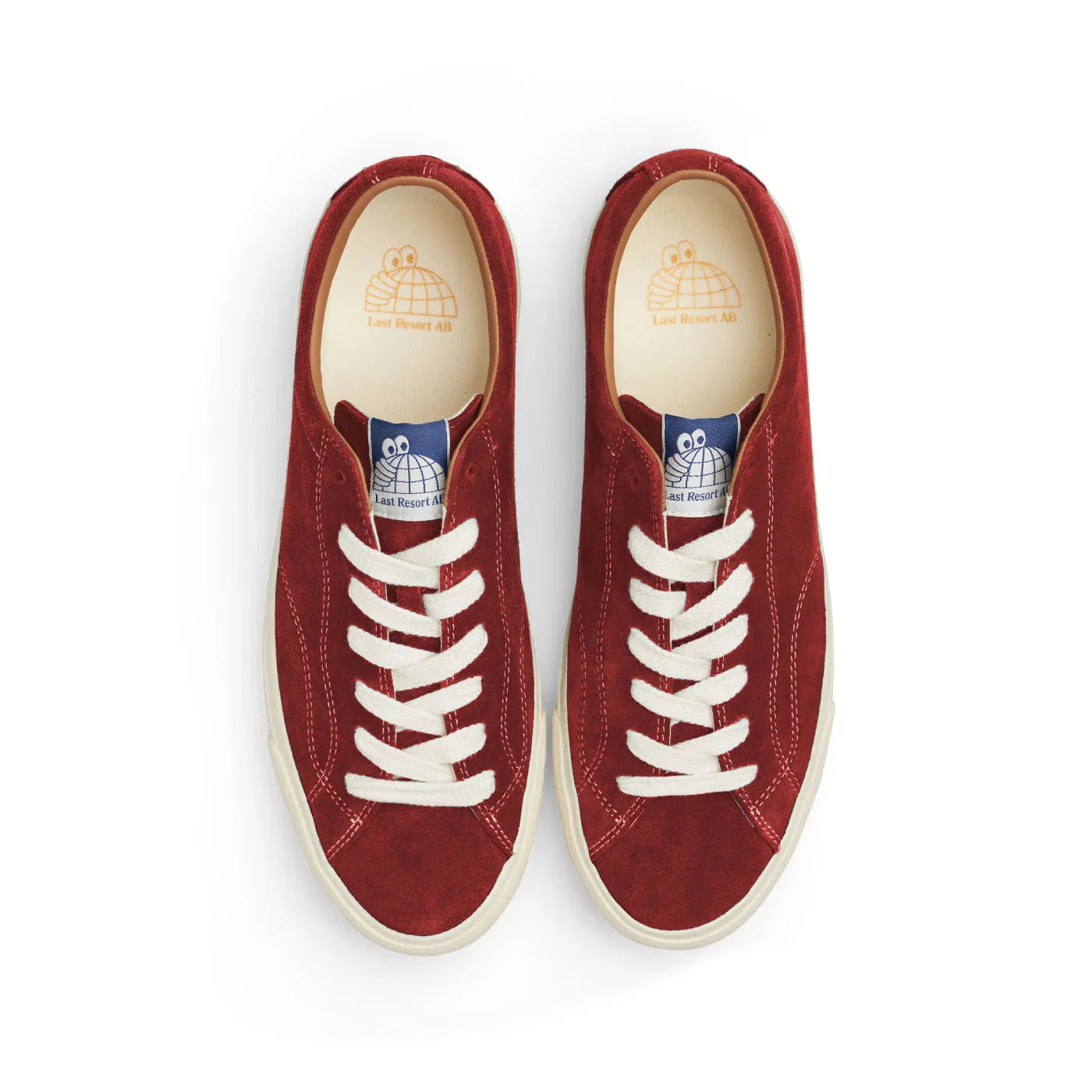 last resort ab vm003-lo suede shoe old red white