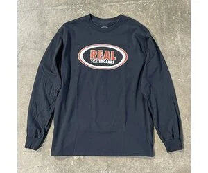 real oval longsleeve tee black brown
