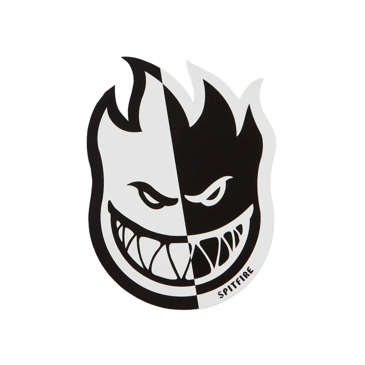 spitfire 2 tone bighead fill 2 small sticker white black