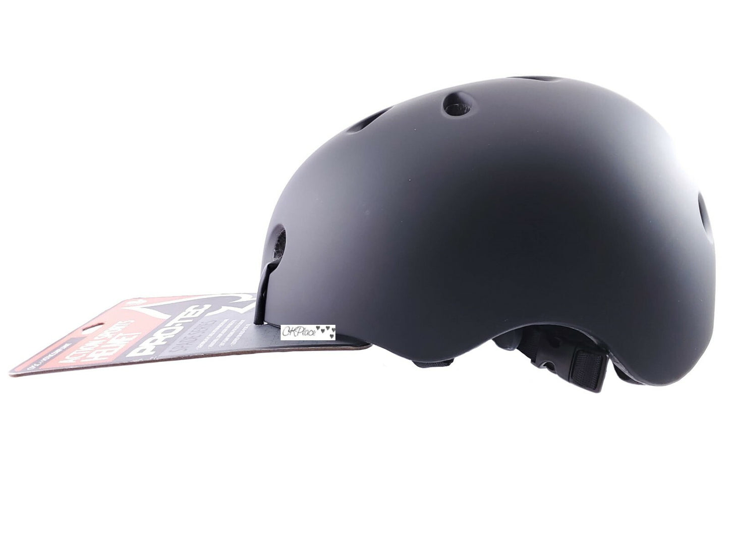 pro tec spade series certified helmet black sized for ages 8+