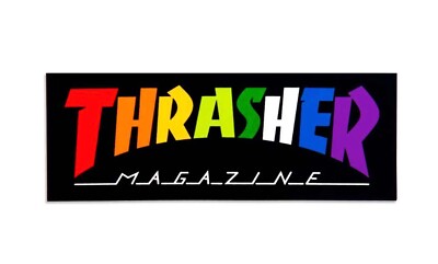 Thrasher Rainbow Mag Sticker 4in
