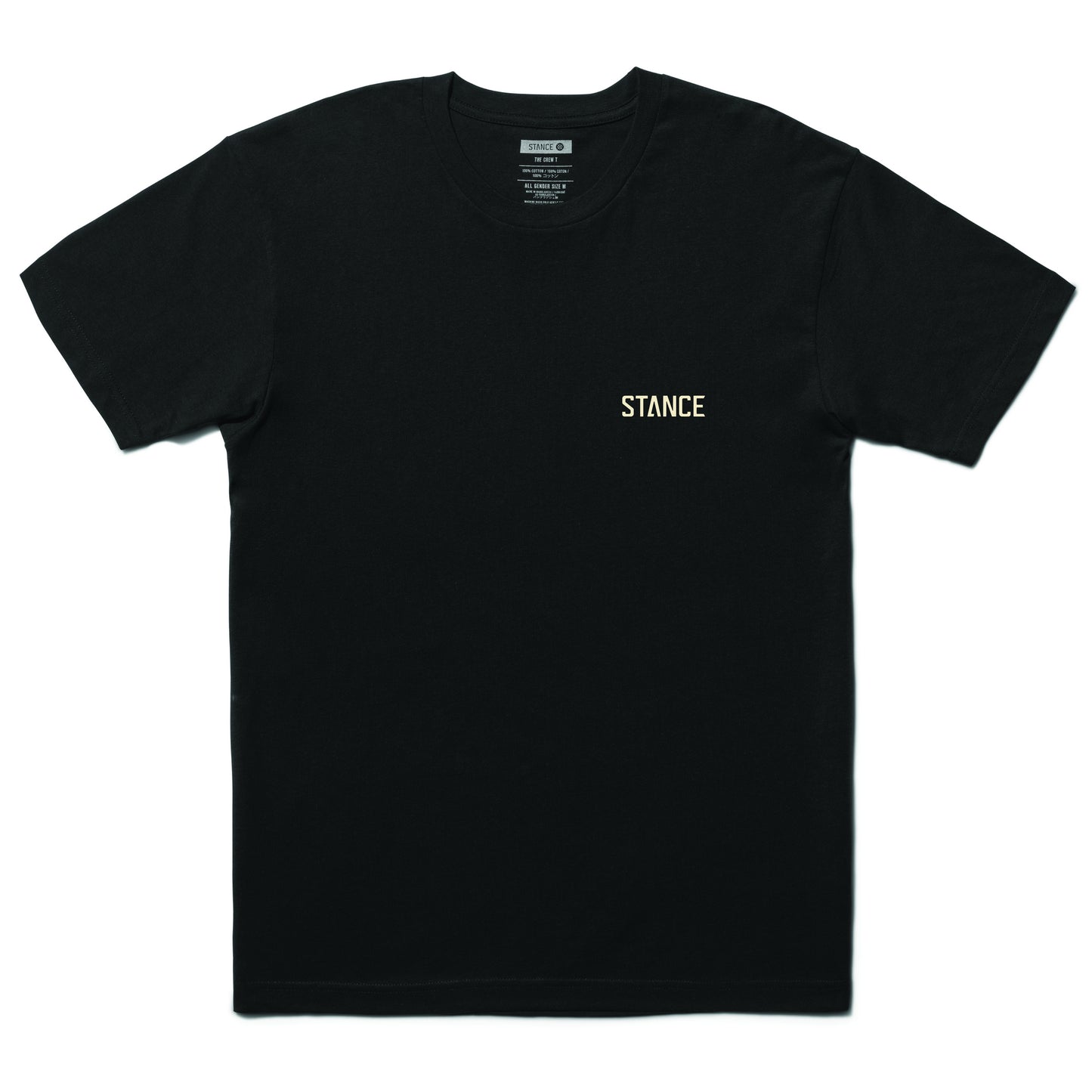 stance badge tee black