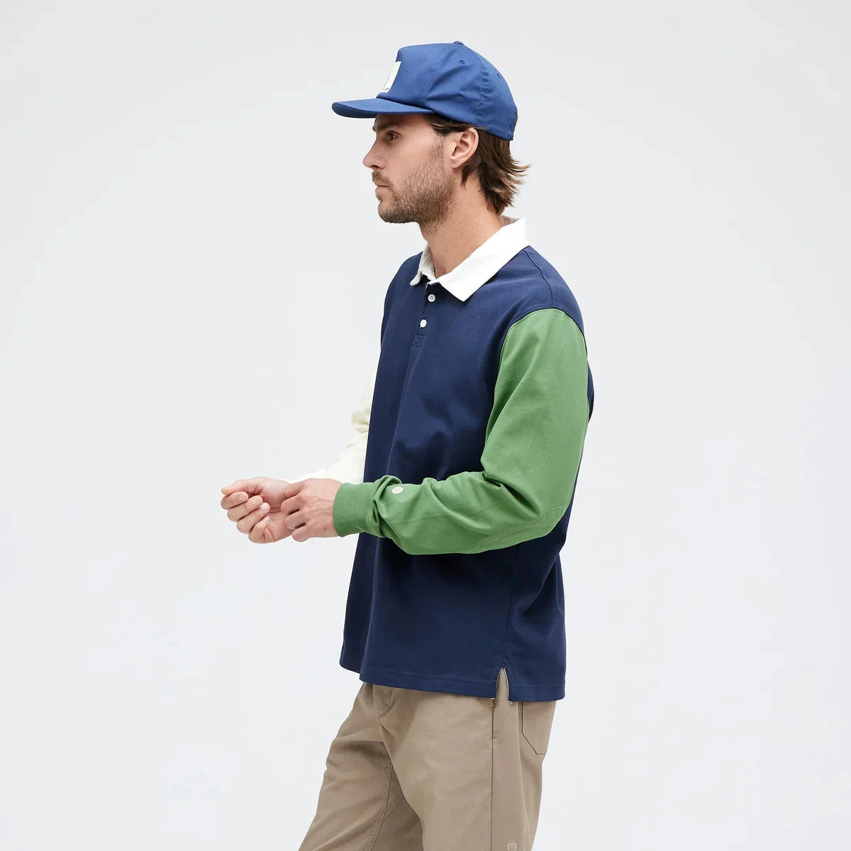 stance rugby long sleeve tee dark navy